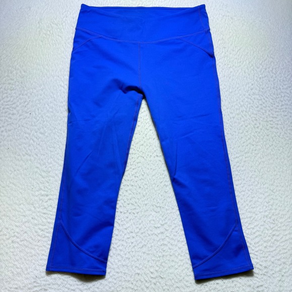 Fabletics leggings womens small blue Capri Yoga Pants High‎ Waist Athletic - Picture 1 of 8